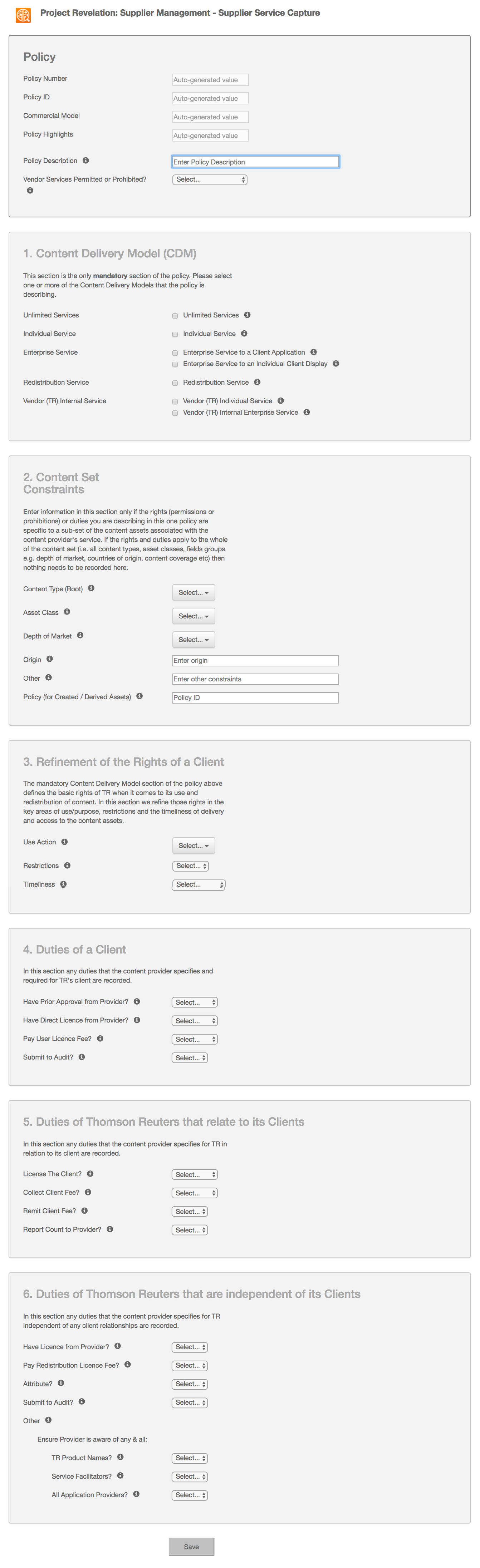 Screenshot of the HTML form